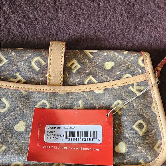 3) New D&B Purse Small Flap Coffee - Picture 4 of 4